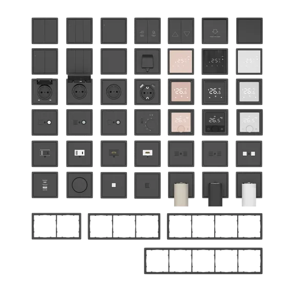 Donel R98 черный накладка для розеток RJ45+SAT, 2-я, серия DA