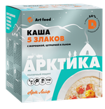 Каша «Арктика» с морошкой, цетрарией и льном 5 злаков, источник витамина D3, без сахара