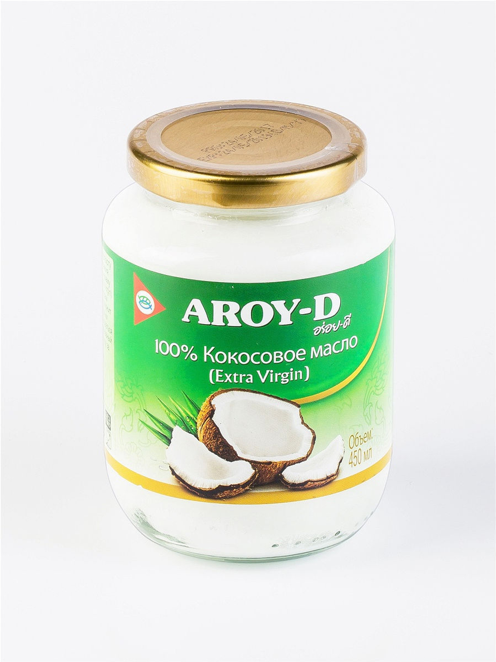 Масло Кокосовое Aroy-D Extra Virgin 100% 450 мл