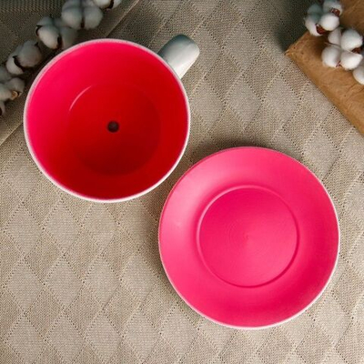 Горшок в форме чашки с розами «Блум»