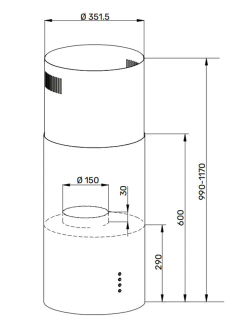 Вытяжка Kuppersberg TUBA 35 X