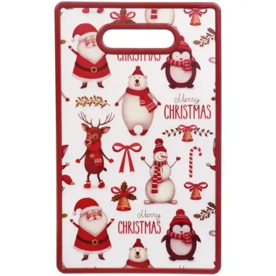 Доска разделочная пластиковая 37*23см «Новогодняя»