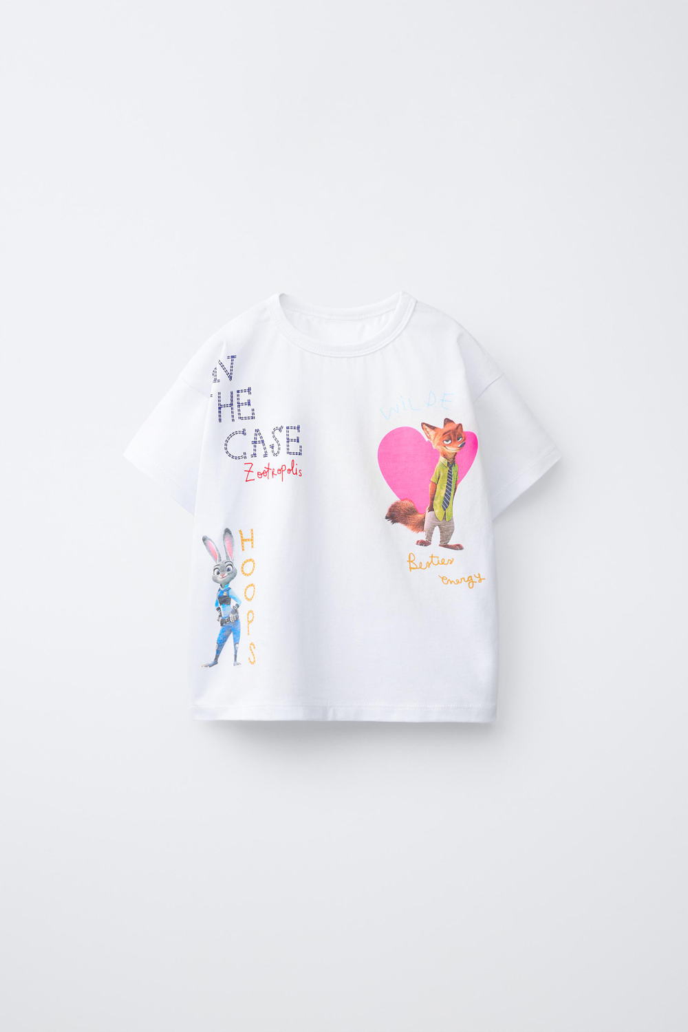 ZARA ФУТБОЛКА «ЗВЕРОПОЛИС» © DISNEY, БЕЛЫЙ