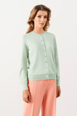 1875 Кардиган женский (светло-зеленый меланж)