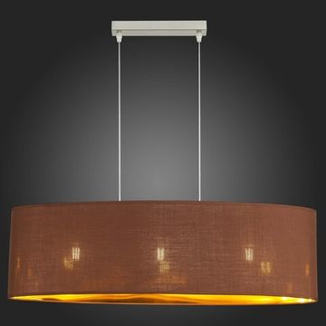 SLE300583-03 Светильник подвесной Никель/Золотистый, Коричневый E27 3*40W BRESCIA