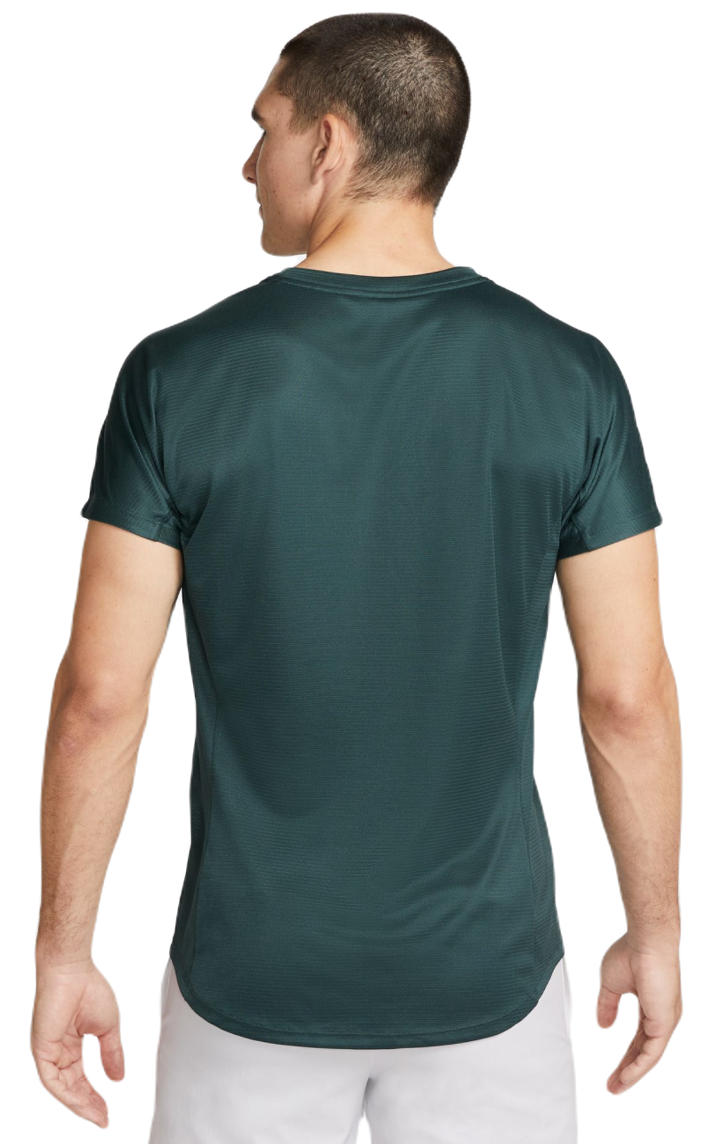 Мужская теннисная футболка Nike Rafa Challenger Dri-Fit Tennis Top - deep jungle/fireberry/white