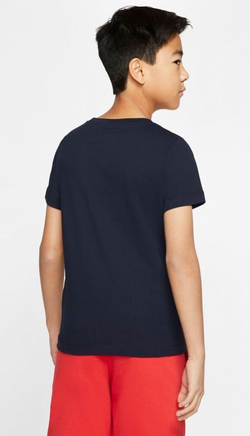 Футболка для мальчика теннисная Nike Sportswear B - obsidian/white