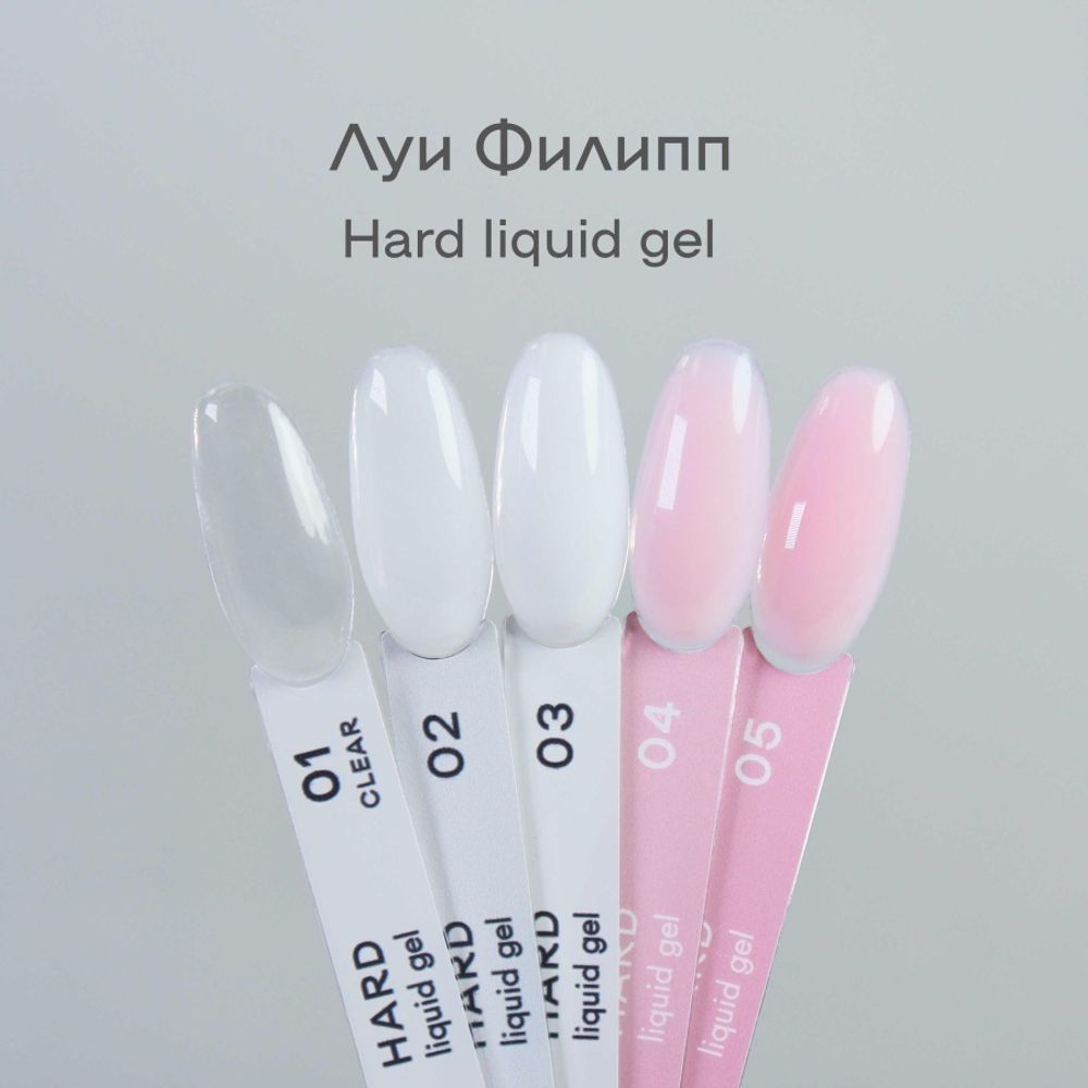 Луи Филипп Hard Liquid Gel 01 - Гель для наращивания и укрепления ногтей прозрачный, 15мл2