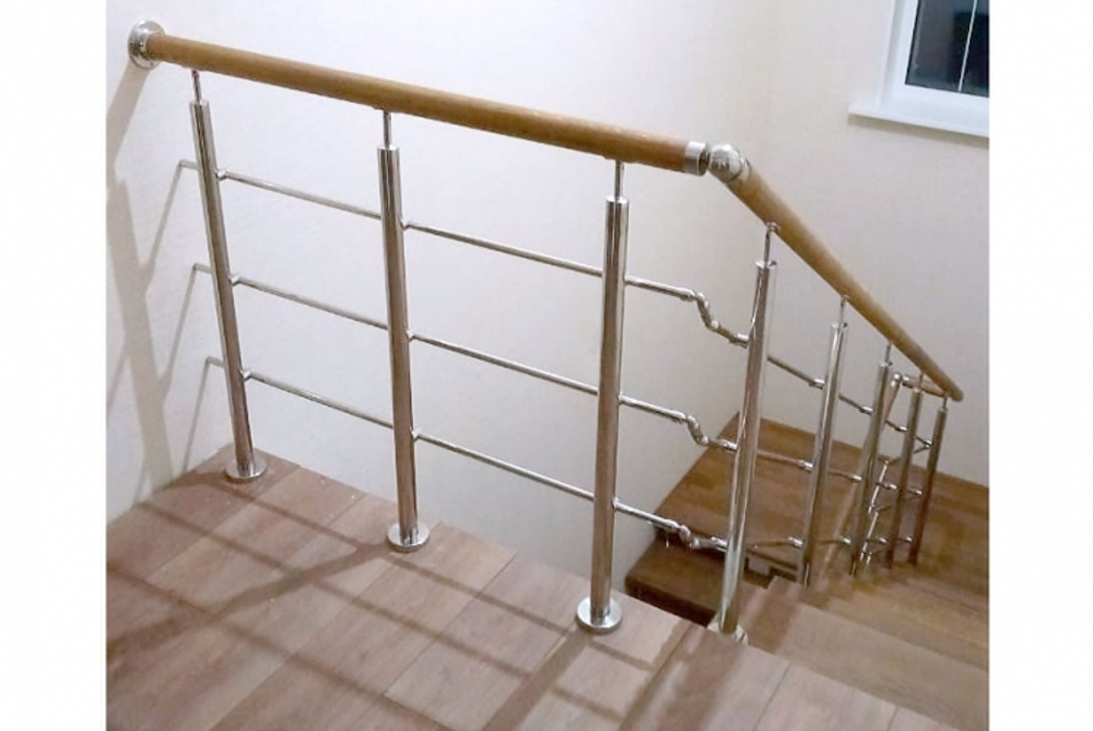 Ограждение d38 для прямой лестницы MONO, h337.5 см