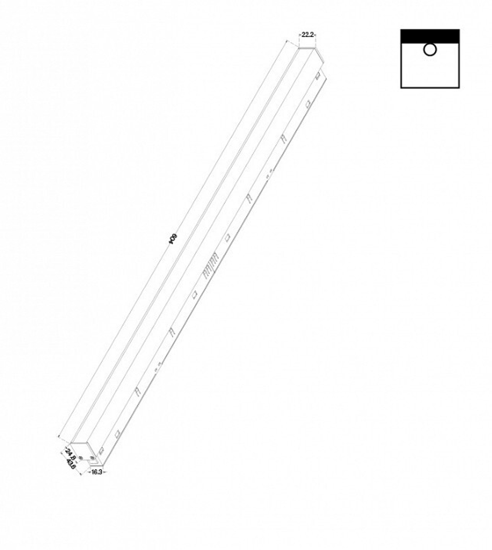 Трековый светильник Maytoni Technical TR030-4-24W3K-WW-DS-B