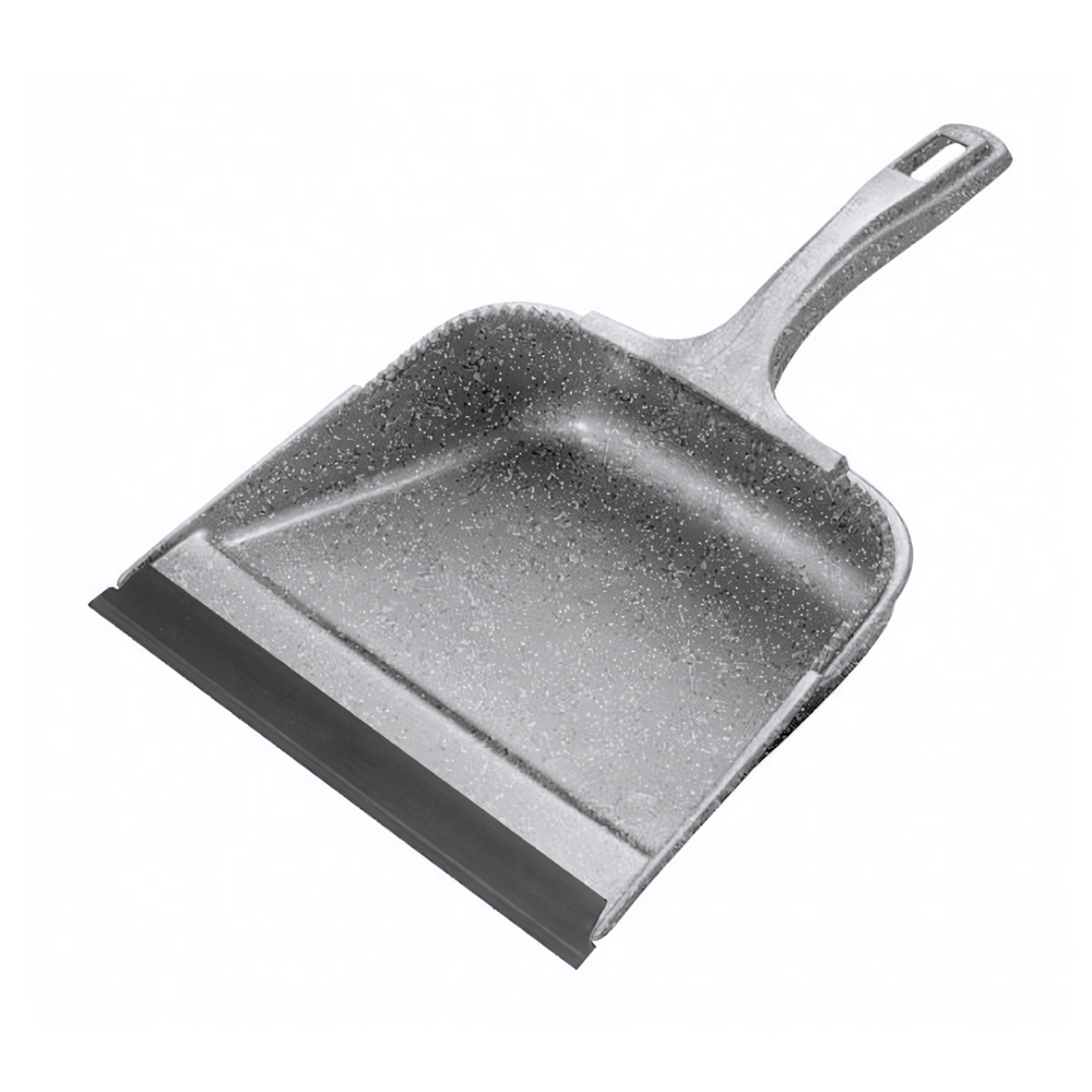 Совок квадратный "Grenada" с кромкой (гранит светло-серый)