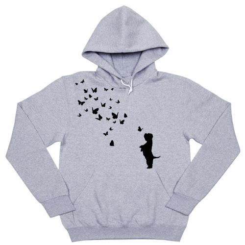 Толстовка  "Вест Хайленд и бабочки"