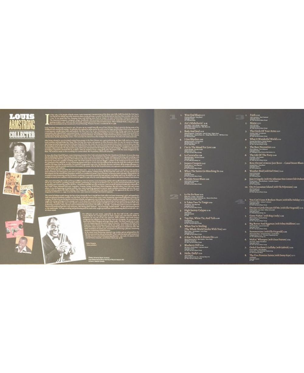 Louis Armstrong. Collected (2 LP, Colour) Луи Армстронг. Новая запечатанная виниловая пластинка