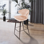 Стул барный Richard, бархат бежевый 5