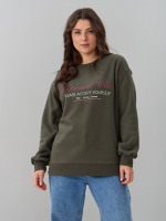 Толстовка Кис-090/хаки-п