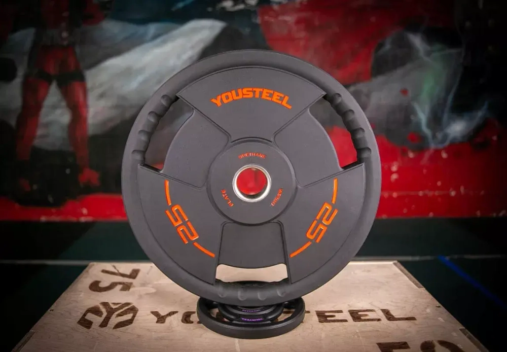 Диск TPU с ручками 25 кг