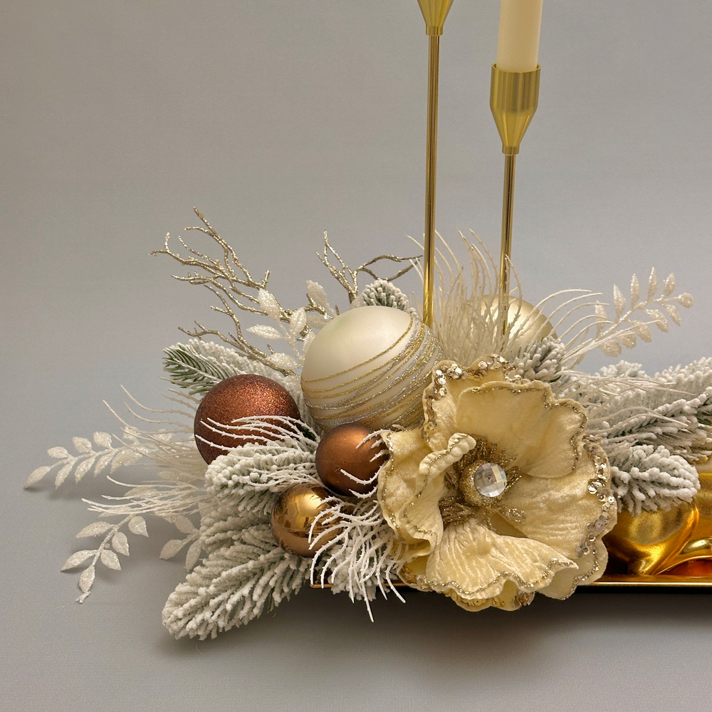 «Зимняя сказка» - новогодняя композиция со свечами