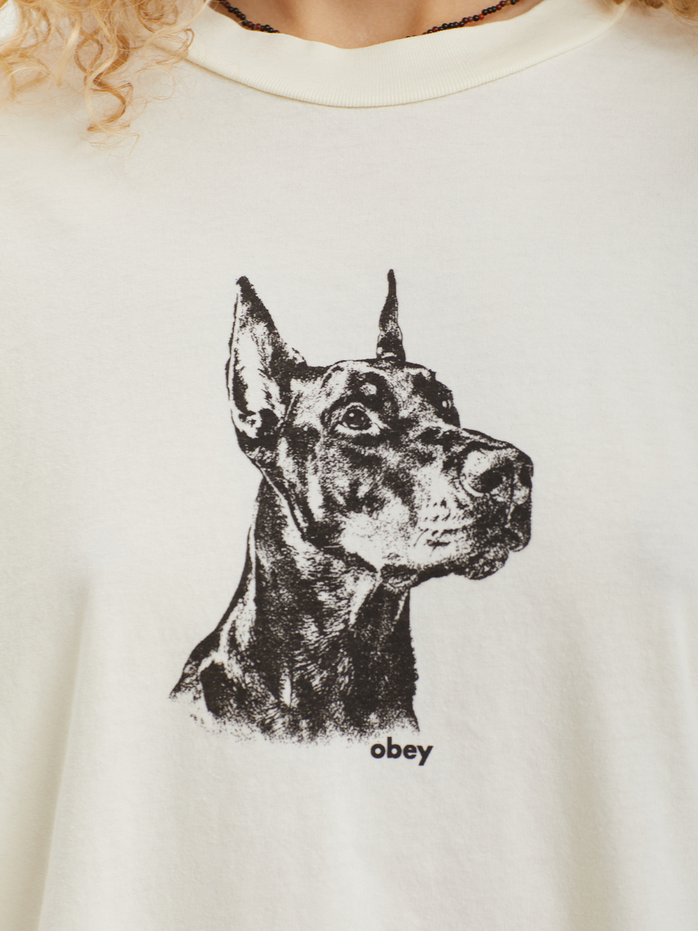 Женская Футболка Obey Dobermann