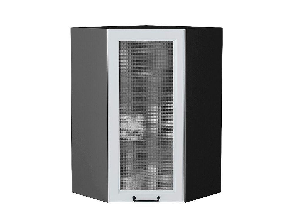 Шкаф верхний угловой остекленный Ницца