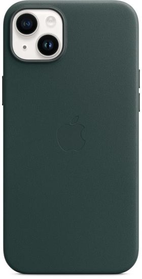 Чехол Apple MagSafe для iPhone 14 Plus, кожа, «зелёный лес»