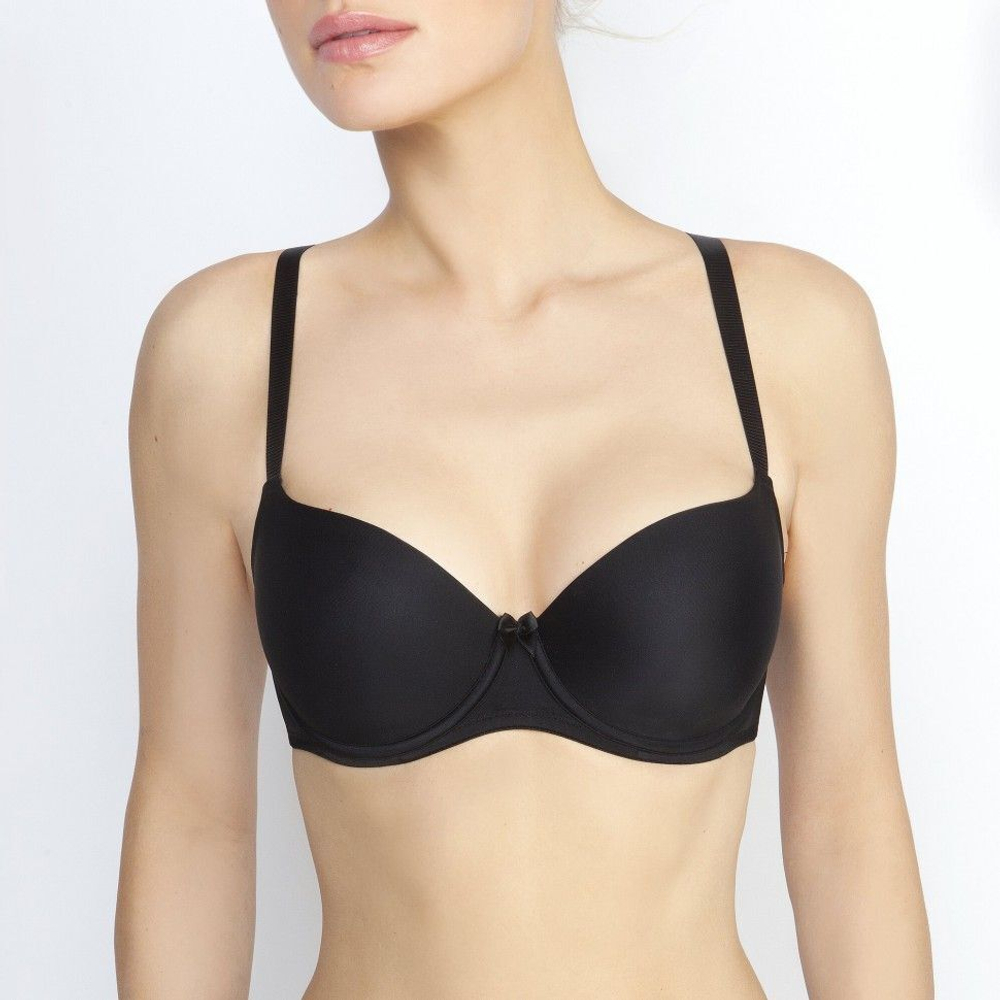 Бюстгальтер пуш-ап с гладкой формованной чашкой (Размер: 80B) (Цвет: пудровый)