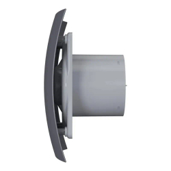 Вентилятор накладной BREEZE D100 обратный клапан Dark gray metal DICITI