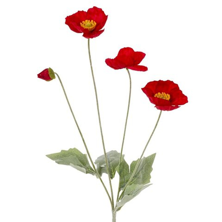 GAEM Цветок искусственный "Мак", L20 W10 H60 см