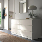 Комод с 6 ящиками - IKEA MALM, 160x78х48 см, белый МАЛЬМ ИКЕА