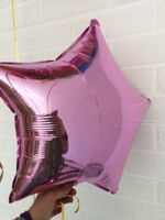 F Шар звезда (18'' / 46 см) светло Розовый нежный (БГ-15)