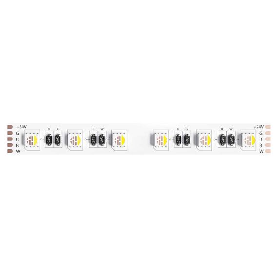 Светодиодная лента 24V 14,4W/m RGB+W 3000К 5м Arte Lamp TAPE A2406012-02-RGB3K