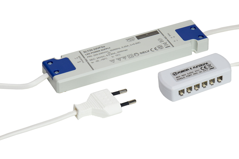 Forma e Funzione Трансформатор FORMA E FUNZIONE 24 V, 20 W, подключение максимум 6-ти светильников