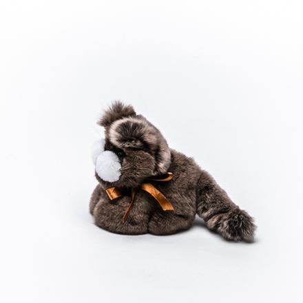 Котёнок Шустрик маленький (коричневый)