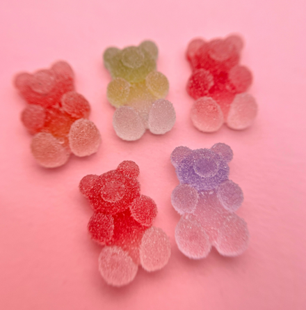Zoo nail Фигурки объемные для дизайна Мармеладные Медвежата, 1811, 5шт