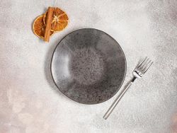 Тарелка d 17 см h 2,2 см, Stoneware Ironstone