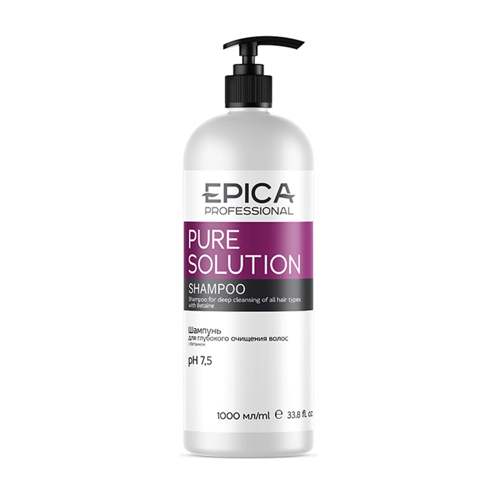 EPICA Professional Pure Solution Шампунь для глубокого очищения волос, 1000 мл
