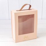 Коробка сборная 18х8.5х23 см на магнитах (Персиковый)