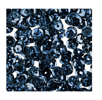 Пайетки "Zlatka" россыпью ZC 6 мм 5 х 10 г №37 т. синий