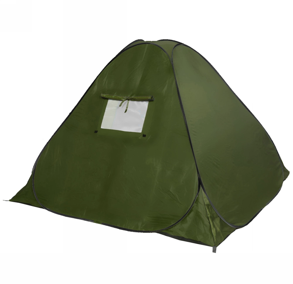 Палатка туристическая Селенга-3 однослойная, 200*200*130 см, самораскладывающаяся, зеленая