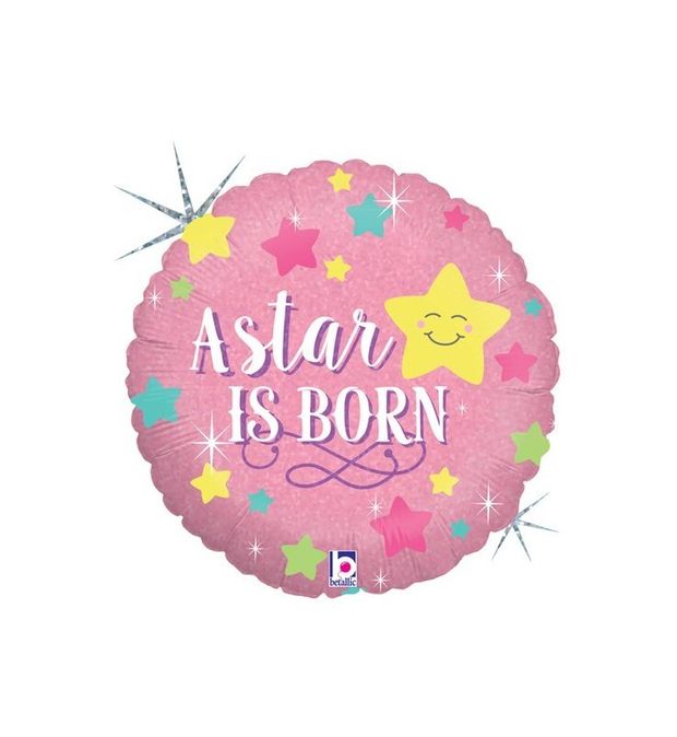 A Star is Born Girl 18" / 46см шар круг розовый (БГ-15)