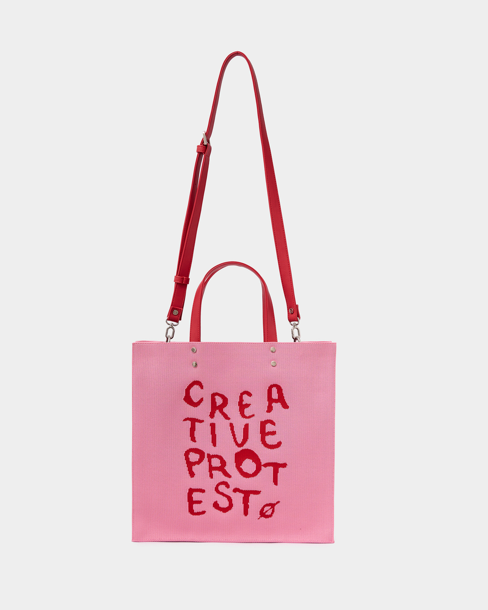 Текстильная сумка At Ease (красный-розовый)