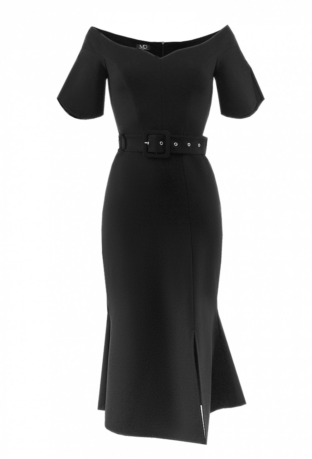 Трикотажное платье чёрное 23-01-20 SS