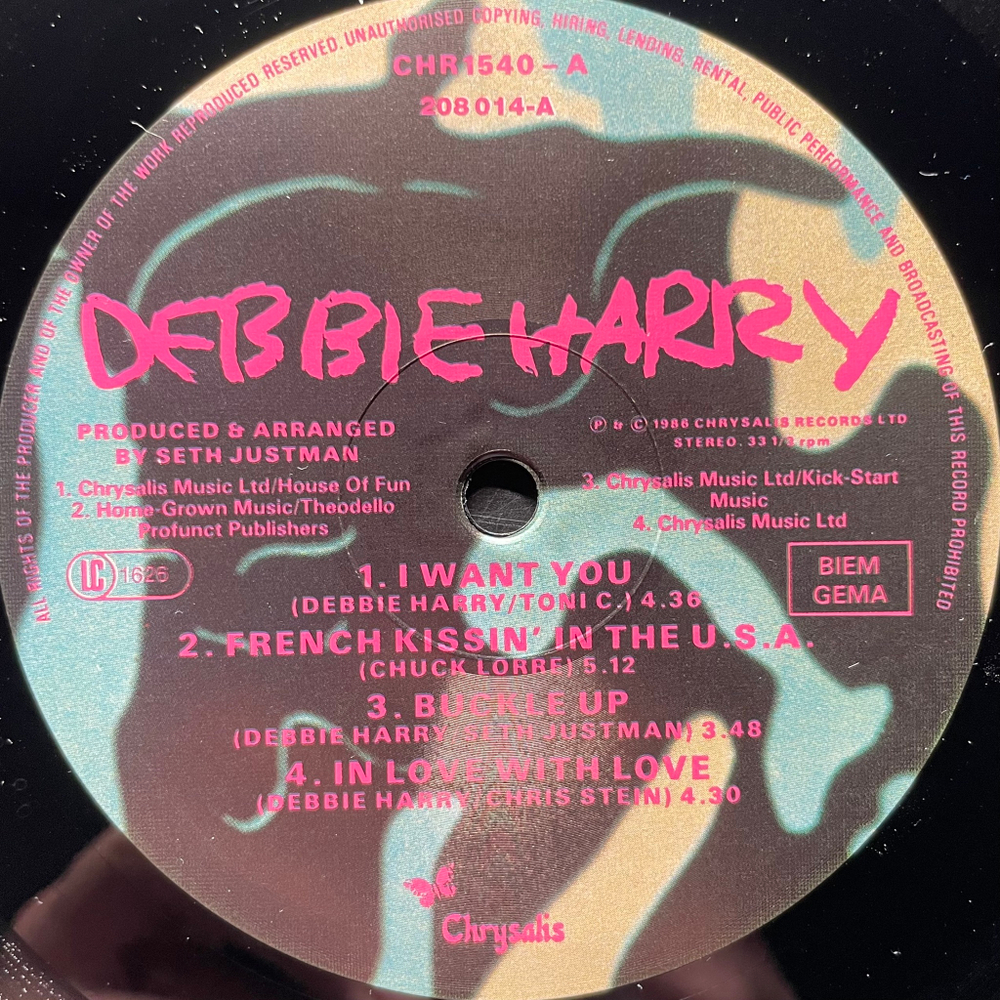 Debbie Harry ‎– Rockbird (Германия 1986г.)