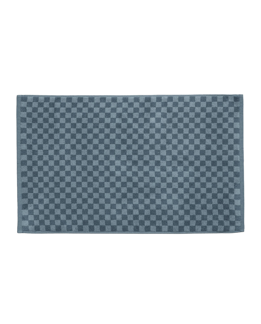 Zara Home коврик для ванной из хлопка, синий, в клетку, 50x80 см
