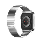 Стальной блочный браслет MAGEASY Maestro M для Apple Watch 38, 40, 41 и 42 мм Браслет из нержавеющей стали с магнитной застёжкой