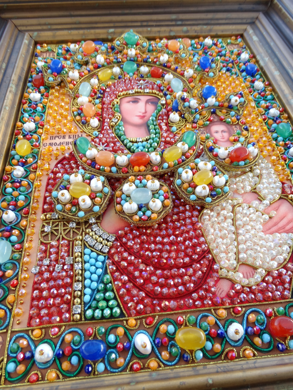 И-21а Набор для вышивания хрустальными камнями Богородица "Смоленская"