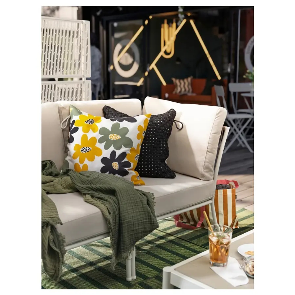 Журнальный столик, садовый - IKEA SEGERÖN/SEGERON, белый/бежевый, 73x73х30см, СЕГЕРОН ИКЕА