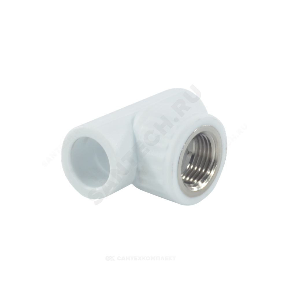 Тройник PP-R комбинированный белый Дн 25х1/2" ВР VALFEX 10127125