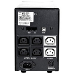 PowerCom Imperial IMP-1025AP ИБП (Line-Interactive, 1025VA / 615W, Tower, 6 xC13:4 с резервным питанием + 2 с фильтрацией, USB ) (671477)