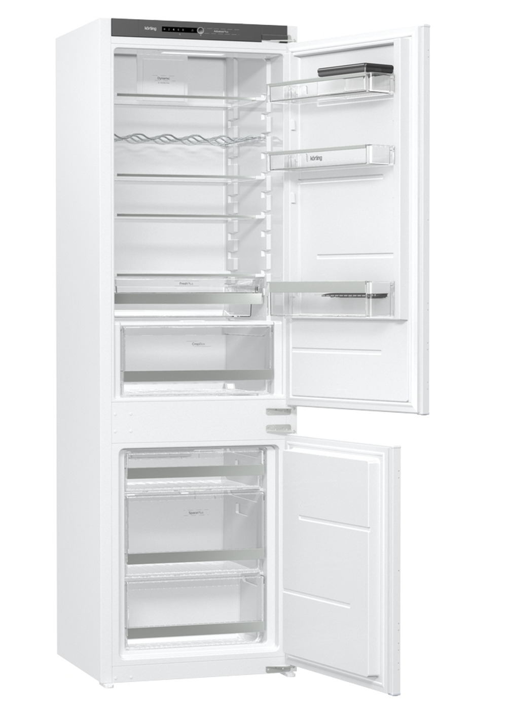 Холодильник встраиваемый с морозилкой внизу Korting KSI 17877 CFLZ