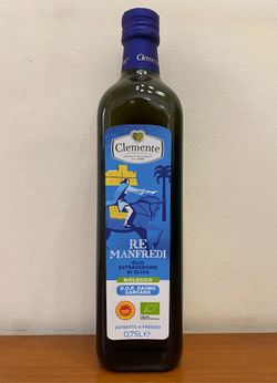 Оливковое масло Clemente D.O.P. "RE Manfredi" ORGANIC (Bio), Extra Virgin 0,75 л, Италия